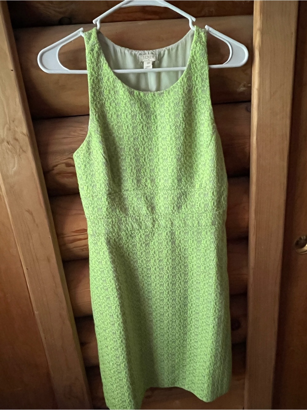 Green Tweed Sheath Dress - J. Crew